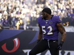 Ray Lewis tuvo una destacada actuación en su último partido en casa con los Cuervos. AP /