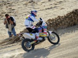 Francisco ''Chaleco'' López, durante la segunda vuelta del Rally Dakar. AFP /