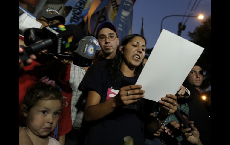 Entregaron una carta de apoyo y reconocimiento a Chávez y al pueblo venezolano. AFP /