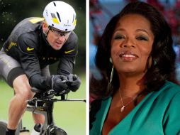 Armstrong (d) será entrevistado por Oprah (i) el 17 de enero luego de la sanción del ciclista. AP /