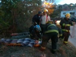 La víctima fue llevada  por paramédicos a un puesto de socorro de la ciudad. ARCHIVO /