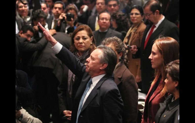 Medina Mora rinde protesta como embajador en la Unión Americana. NTX /