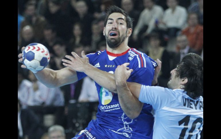 El jugador galés Nikola Karabatic buscará redimirse ante su equipo. EFE /