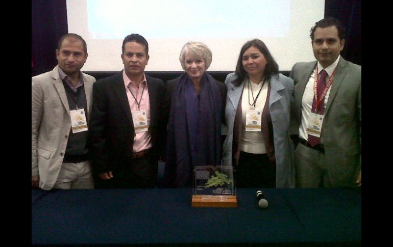 De izquierda a derecha: Oscar González, Fernando Ortega, Janet Heinze, Gabriela García y Alejandro Garza.  /