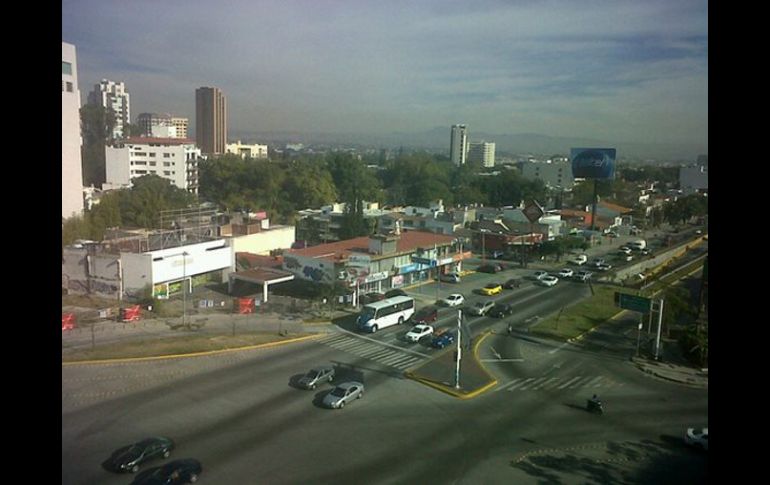 Vista de los contaminantes, desde el edificio de la Semades.  /