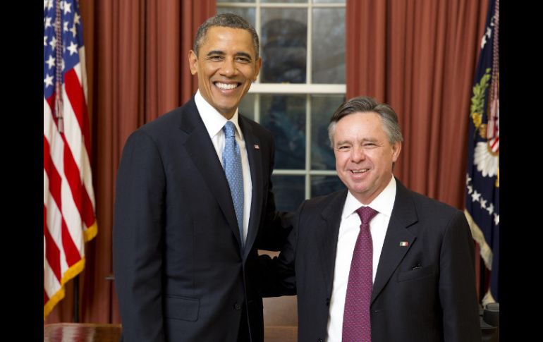 Obama recibió a Medina Mora en la Casa Blanca. NTX /