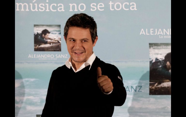 Alejandro Sanz agradeció el apoyo del gobierno del estado de Veracruz a través de la Secretaría de Turismo y Cultura. ARCHIVO /