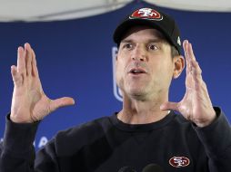 Jim Harbaugh espera llegar por primera al Super Bowl en su carrera como entrenador. AP /