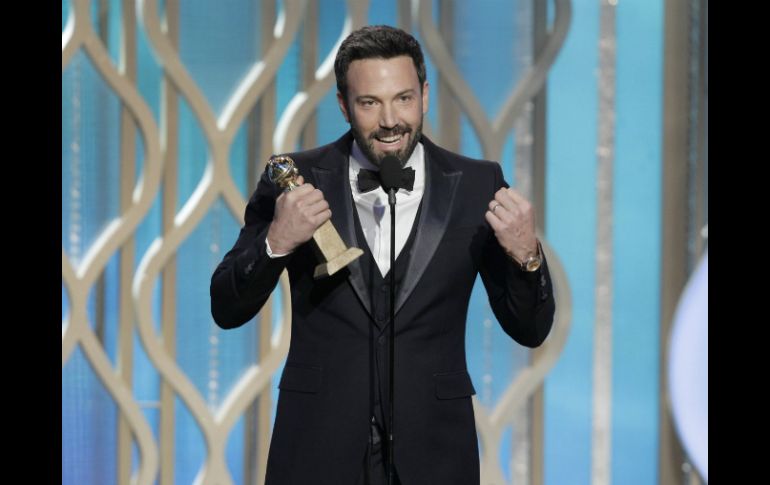 Ben Affleck el domingo pasado obtuvo el Globo de Oro a Mejor Director y Mejor Película por ''Argo''. EFE /
