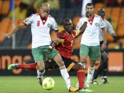 Imagen del partido entre Marruecos y Angola en la primera jornada de la Copa Africa. AFP /