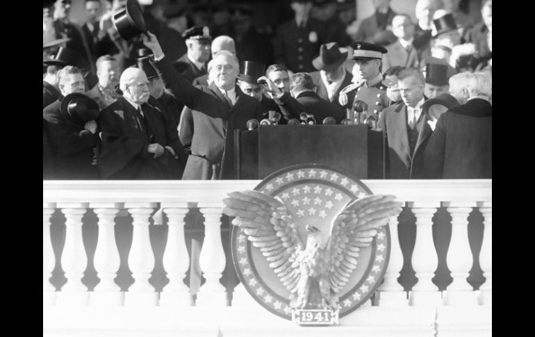 Franklin D. Roosevelt fue el primero y único presidente en prestar juramento para un cuarto mandato. AP /