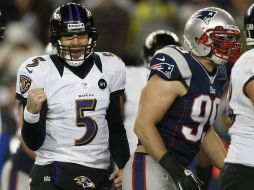 Joe Flacco respondió a la hora buena y tiene a los Cuervos en el Super Bowl. AP /