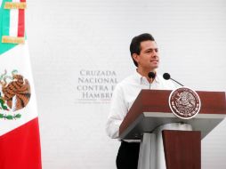 Ayer, el Presidente Enrique Peña Nieto firmó el decreto de la Cruzada Nacional contra el Hambre, en Chiapas. NTX /