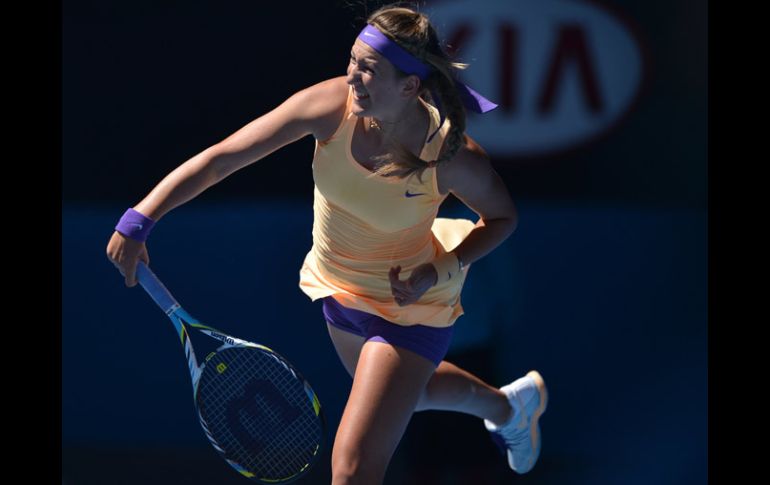 Victoria Azarenka sigue con paso arrollador en el torneo Abierto de Australia. AFP /