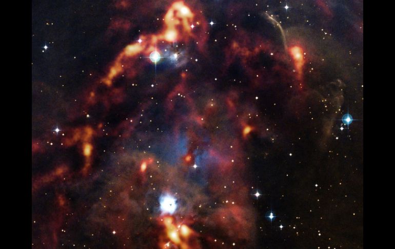 Imagen de la nebulosa NGC 1999 captada por el telescopios APEX. EFE /