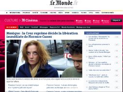 Le Monde reflejó la noticia en su portal de internet. ESPECIAL /