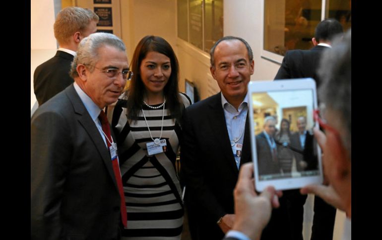 Ernesto Zedillo, y Felipe Calderón, asistieron a la edición 43 del Foro Económico Mundial que se realiza en Davos, Suiza. NTX /