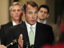 John Boehner, habla con los medios en el Capitolio de Washington EFE /