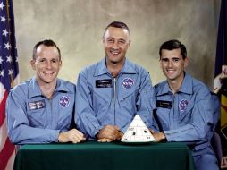 En 1967 mueren los astronautas Ed White, Gus Grissom y Roger Chaffee al incendiarse la nave espacial ''Apolo 1''. NASA ESPECIAL /