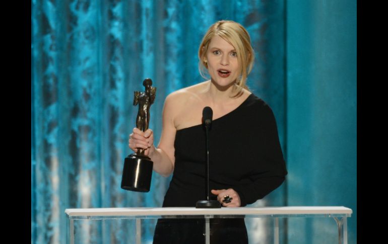 Claire Danes ganó el SAG como mejor actriz en una serie dramática. AFP /