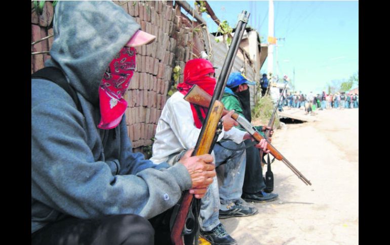 Los pobladores de Ayutla de los Libres, Guerrero, custodiaron por tres semanas  su comunidad ante la  inseguridad en la zona. SUN /