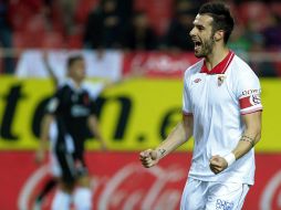 Álvaro Negredo fue el autor del segundo gol al minuto 70. EFE /