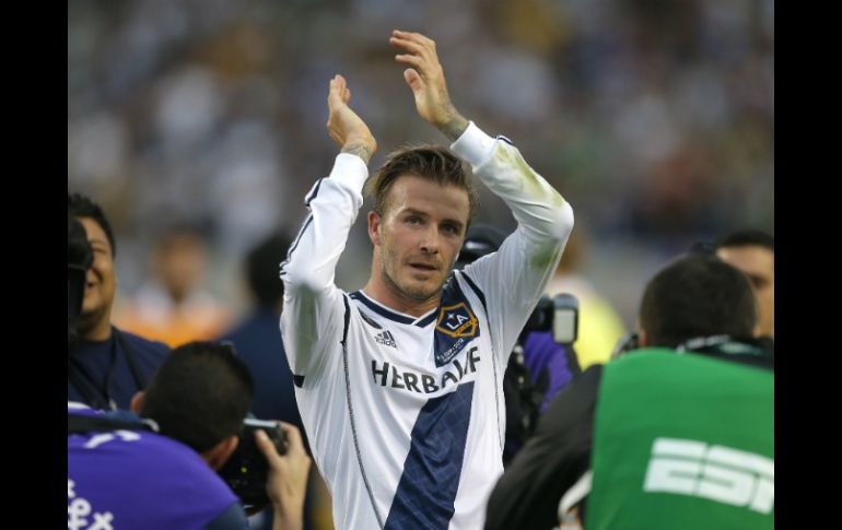 El campeonato con Los Ángeles Galaxy es el último logro de Beckham en su carrera. AP /