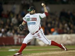 Dennys Reyes, uno de los refuerzos de los Yaquis para la Serie del Caribe. AFP /