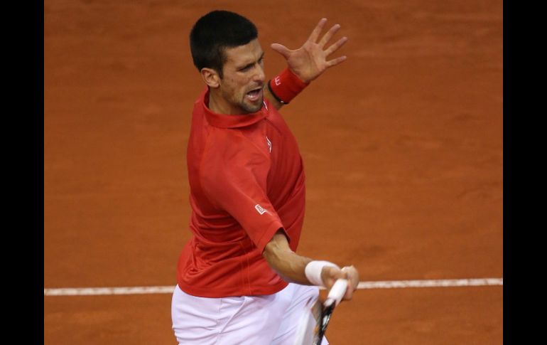 ''Nole'' no dio opción a Olivier Rochus. EFE /