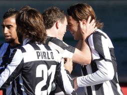 Juventus lidera la competencia italiana con 52 unidades. AFP /