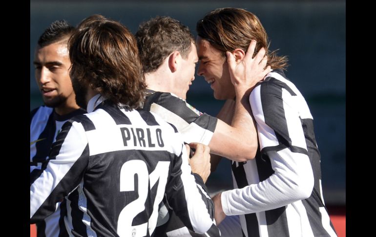 Juventus lidera la competencia italiana con 52 unidades. AFP /