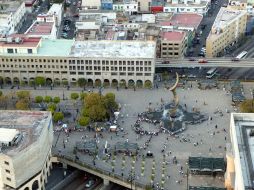 La Plaza tapatía tiene una extensión de 70 mil metros cuadrados  una extensión de nueve manzanas. ARCHIVO /