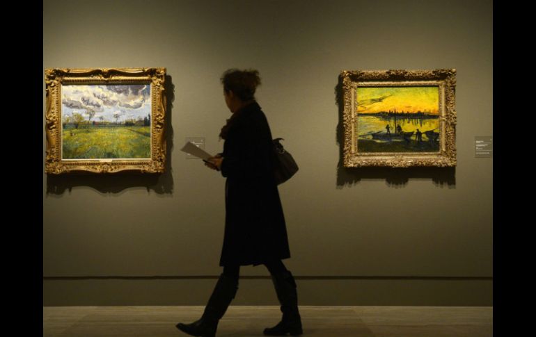 La muestra incluye obras de Van Gogh, Corot, Renoir entre otros. AFP /