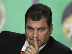 Rafael Correa, presidente ecuatoriano en busca de la reelección. ARCHIVO /