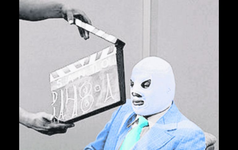 Su ámbiente. Más que en el cuadrilátero, El Santo dejó huella en los foros de cine. ESPECIAL /