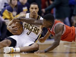 Los Pacers se adueñan del balón y consiguen llevarse el triunfo. AP /