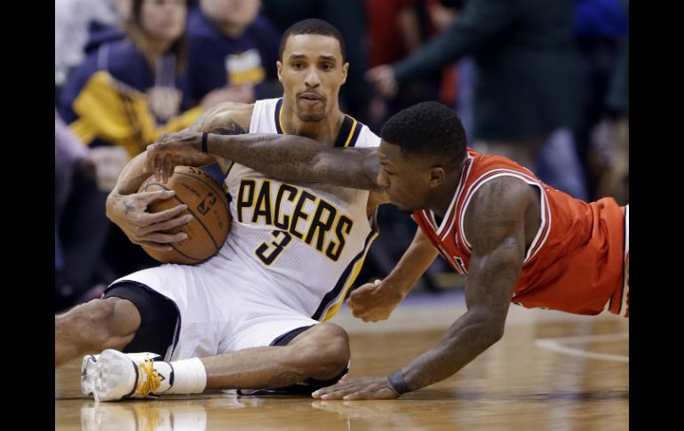 Los Pacers se adueñan del balón y consiguen llevarse el triunfo. AP /