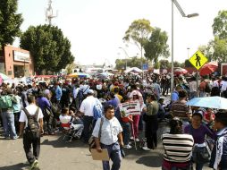 En la manifestación participan representantes de la CNTE. NTX /