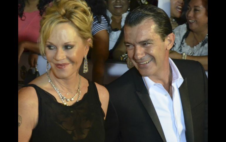 Banderas y Griffith iniciaron una relación sentimental después de coincidir en el rodaje de ''Two Much''. ARCHIVO /