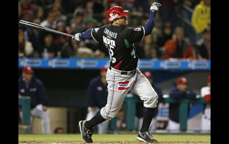 Bárbaro Cañizares conectó un cuadrangular y anotó junto con Marlon  Byrd. Posteriormente, Karim García puso el 3x0 AP /