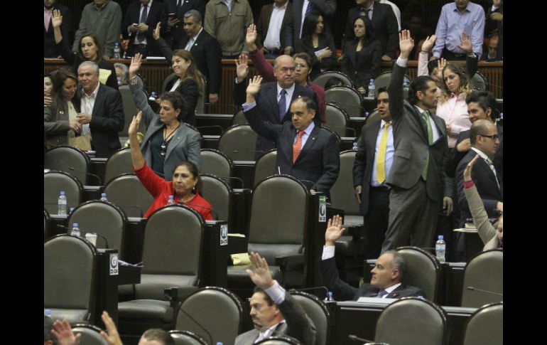 Aspecto de la sesión de la Cámara de Diputados. NTX /