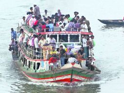 Desastre. El Río Meghna ha sido testigo de diversos accidentes navales. AFP /