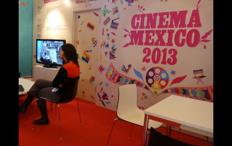 Imcine instaló un stand en la Berlínale para promocionar el cine nacional. NTX /