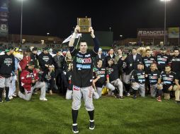 Douglas Clark, de los Yaquis, fue designado el jugador más valioso de la serie. AFP /