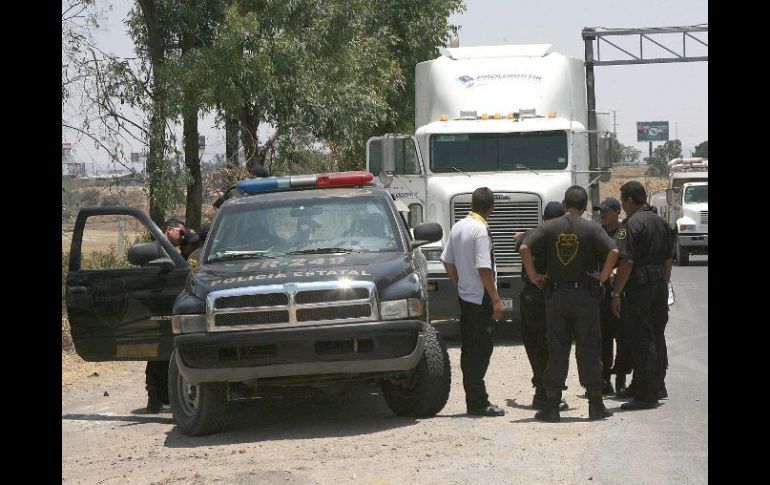 En el recorrido que realizaban los elementos policiacos en Piedras Negras participaba personal adscrito a la escolta de la SSP. ARCHIVO /