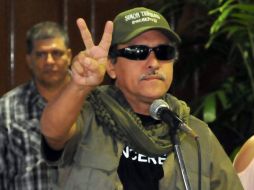 Las negociaciones de paz con las FARC continúan, en la imagen, el guerrillero Paucias Hernández Solarte, alias ''Jesús Santrich''. EFE /