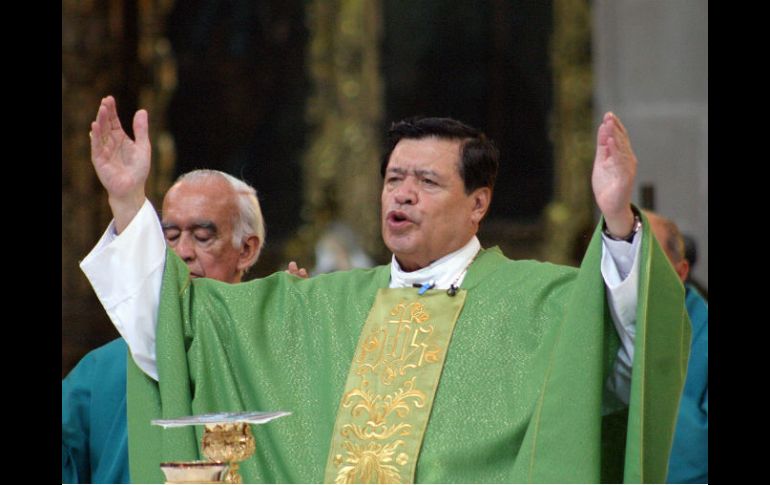 El cardenal Norberto Rivera Carrera recibió con gran sorpresa la noticia. NTX /