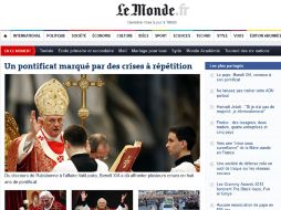 El francés Le Monde describe a Joseph Ratzinger como ''un Papa marcado por la historia del siglo XX''. ESPECIAL /