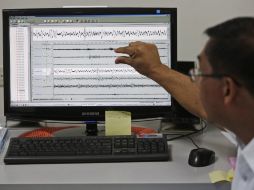 Gráfico de la actividad sismológica detectada en Filipinas a consecuencia del ensayo nuclear de Corea del Norte. EFE /