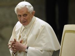 Benedicto XVI durante la audiencia de los miércoles cuyo tema fue el inicio de la Cuaresma. AFP /